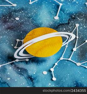 creative paper planets composition 4