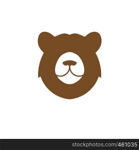 creative simple Bear head logo modern design style.