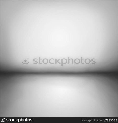 Creative technological background. Inside an empty room