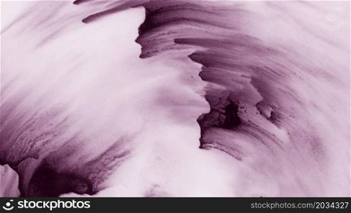 creative violet color hand drawn brush strokes white canvas