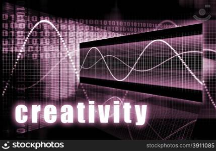 Creativity Business as a Art Concept Background. Creativity