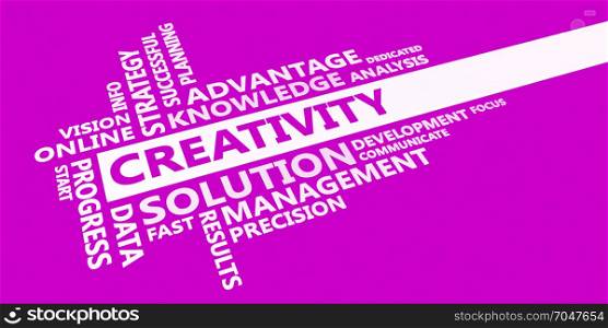 Creativity Business Idea as an Abstract Concept. Creativity Business Idea