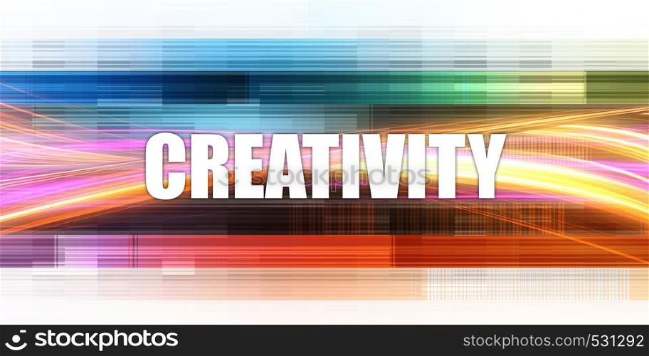 Creativity Corporate Concept Exciting Presentation Slide Art. Creativity Corporate Concept