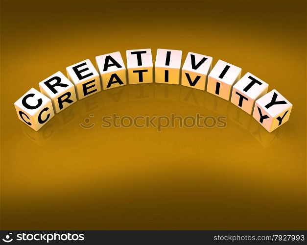 Creativity Dice Meaning Inventiveness Inspiration And Ideas