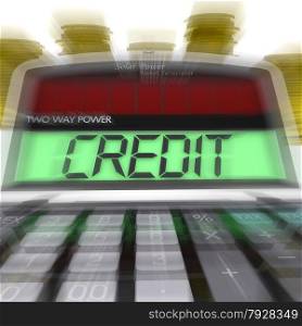 Credit Calculated Meaning Loan Money And Financing