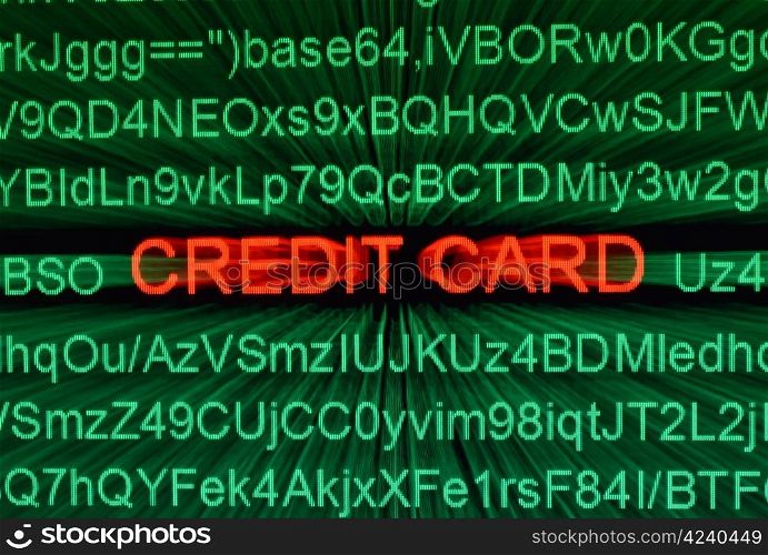 Credit card concept