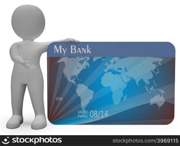 Credit Card Indicating Loan Transaction And Problem 3d Rendering