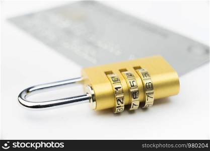 Credit Card lock online payment security trust