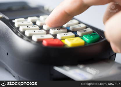 Credit & debit card password payment