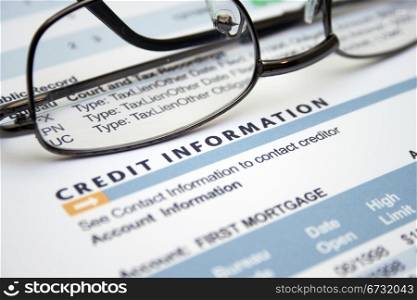Credit information form