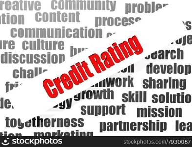 Credit Rating word cloud