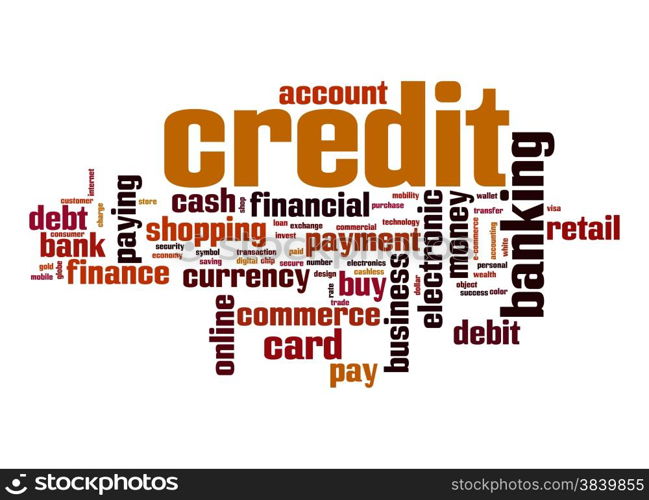 Credit word cloud