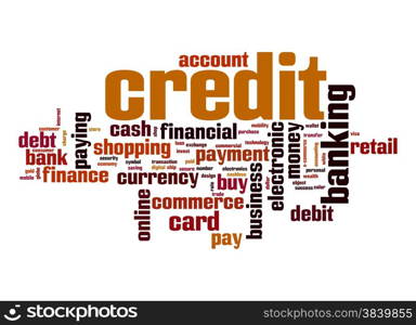 Credit word cloud