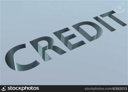 Credit word in the concept of borrowing
