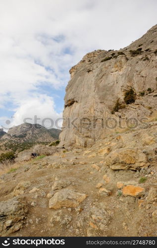 Crimean mountains. Crimean mountains. Picturesque mountains, Crimea, Ukraine