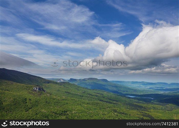 Crimean mountains in summer season
