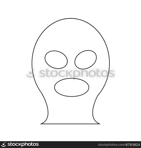 Criminal Mask icon illustration design