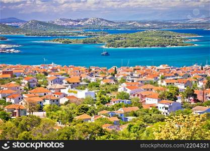 Croatian island archipelago and town of Murter, Dalmatia islands of Croatia