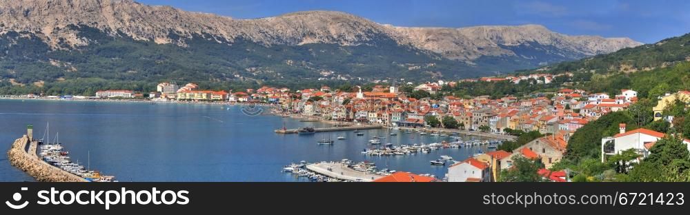 Croatian pearl, Baska - located in the island of KRK, with one of the most beautiful beach in Croatia