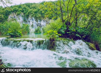 Croatian, Plitvice Lakes National Park, 2016 Travel photo, nature and fresh air.