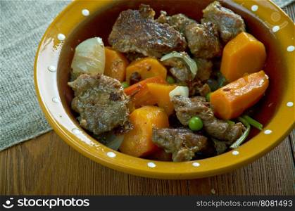 Crock pot Beef Stew.Canadian cuisine