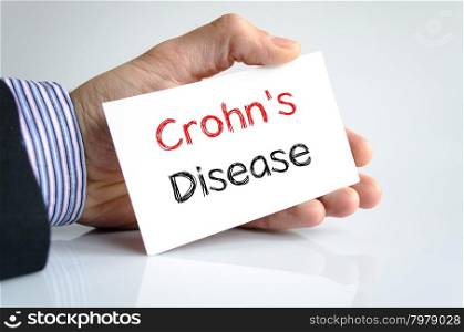 Crohn&rsquo;s disease text concept isolated over white background