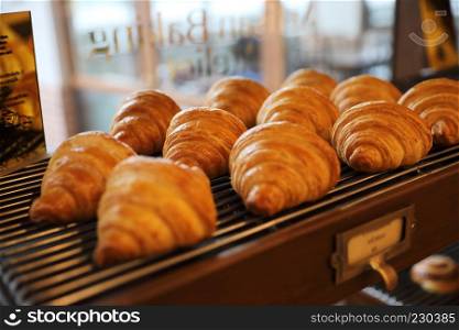 croissant in bakery shop