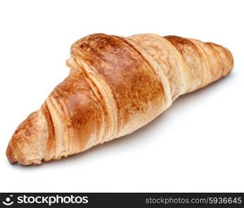 Croissant or crescent roll isolated on white background cutout
