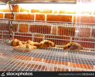 Croissants at a supermarket
