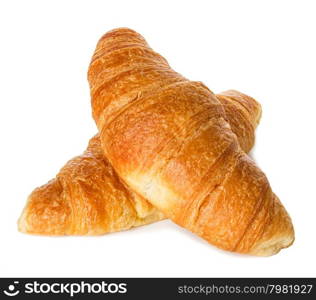 Croissants isolated on white