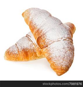 Croissants isolated on white