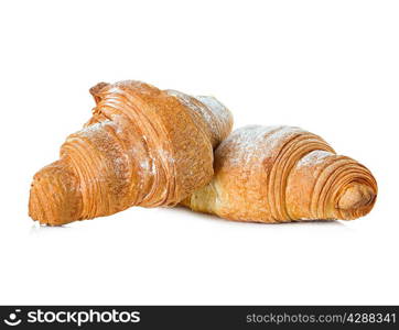 croissants isolated on white background