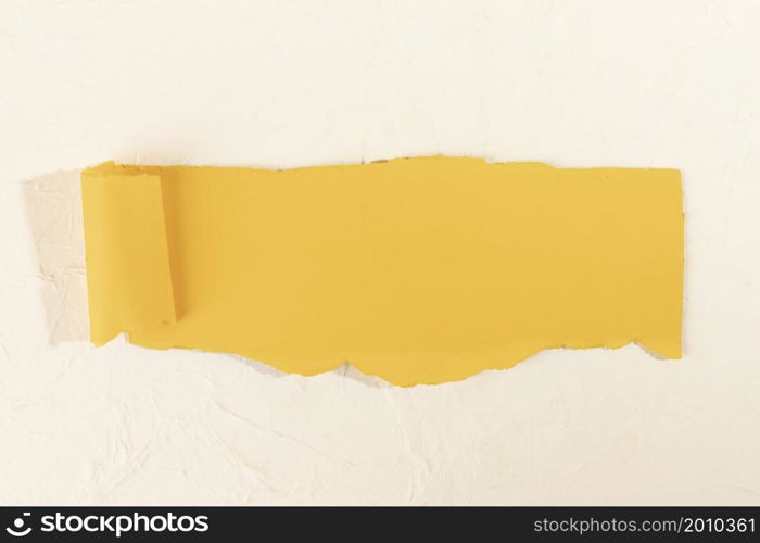 crooked yellow strip paper pale rose background