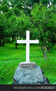 Cross at the grave