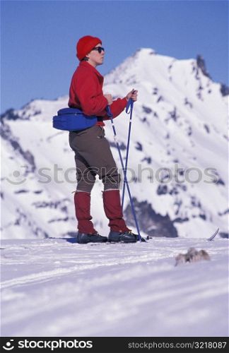 Cross Country Skiing in the Mountains