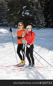 Cross Country Snow Skiiers Smiling