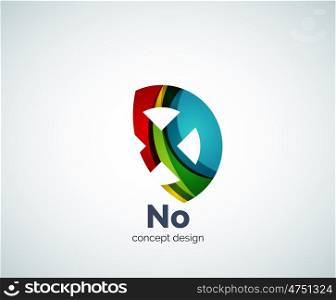 cross logo template, abstract business icon
