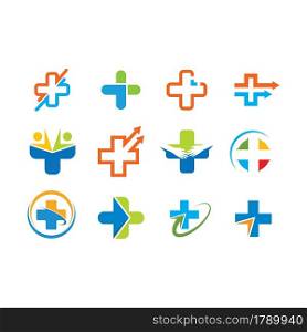 cross medical icon set vector illustration design template
