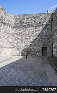 Cross on the grounds of Kilmainham prison where prisoners were executed. Dublin, Ireland