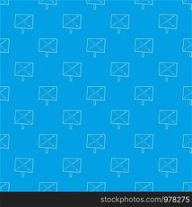 Cross sign pattern vector seamless blue repeat for any use. Cross sign pattern vector seamless blue