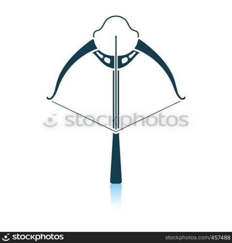 Crossbow icon. Shadow reflection design. Vector illustration.