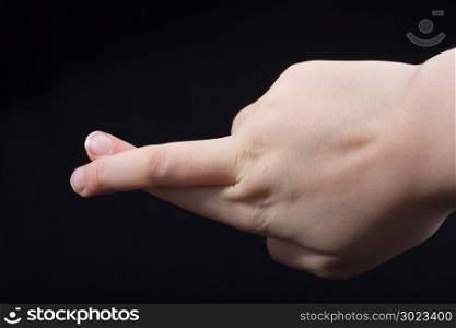Crossed fingers Symbol superstition luck or lie gesture