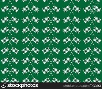 Crossed waving black and white checkered flags seamless pattern background endless texture. Original concept of motor bike sport. Crossed waving black and white checkered flags seamless pattern background endless texture. Original concept of motor sport