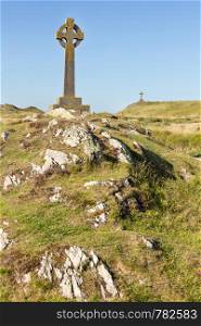 Crosses on Llabddwyn Island, Anglesey Wales