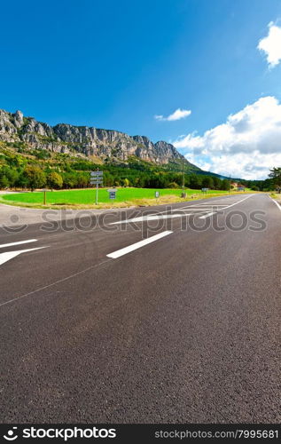 Crossroads in the French Alps