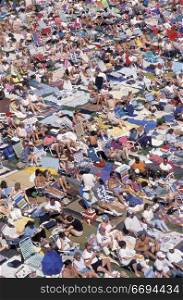 Crowded Beach in Germany