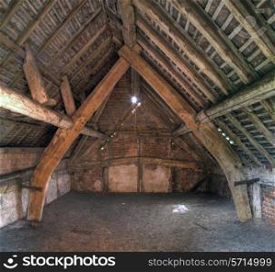 Cruck constructed granary, Warwickshire, England.