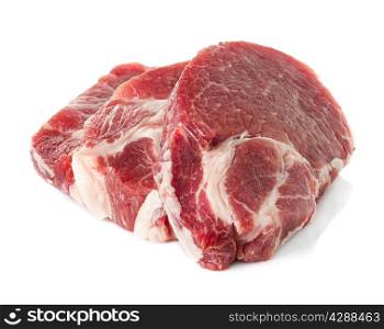 crude meat, steak
