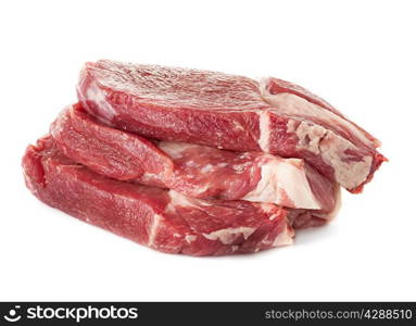 crude meat, steak