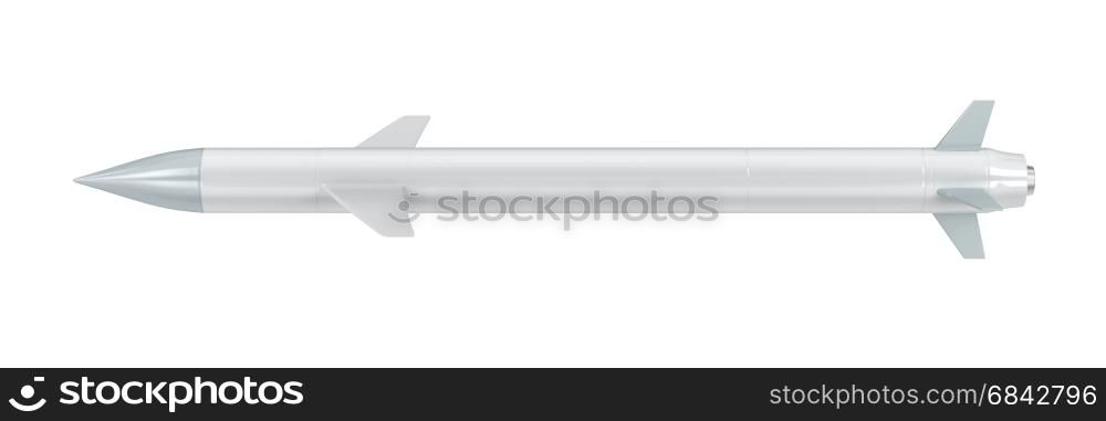 Cruise missile isolated on white background